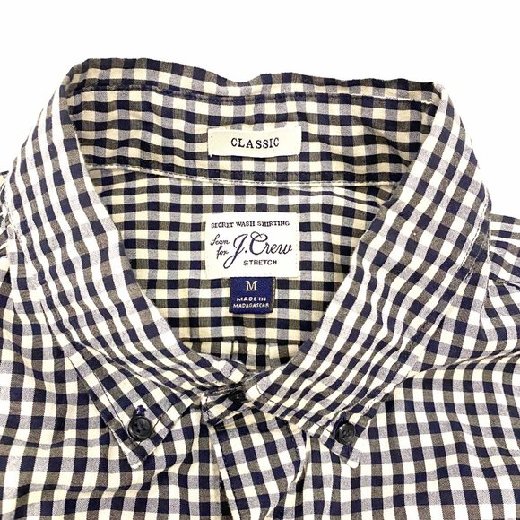 ✨J. Crew✨ Gingham shirt - Men's size M - Picture 2 of 6
